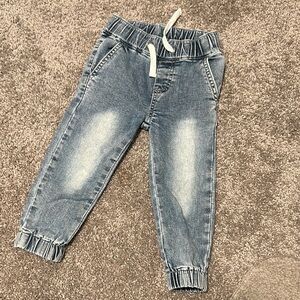Little Bipsy denim joggers